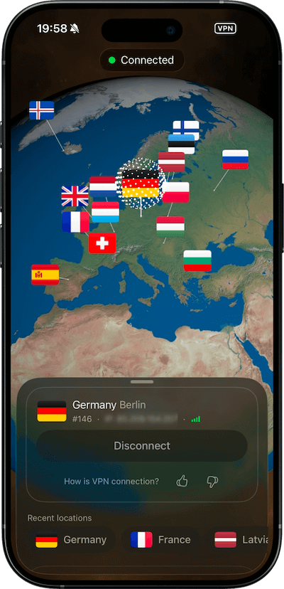 Приложение ВПН МИР на iPhone